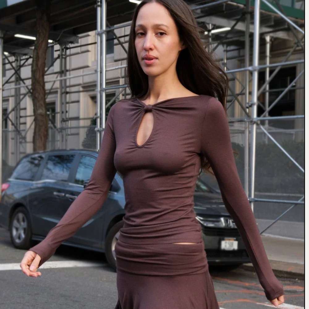 Geel Sylvie Long Sleeve Top